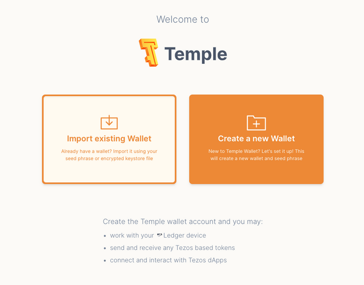 Import or create your wallet Import or create your wallet