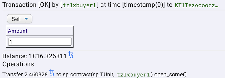 Test output